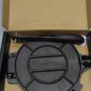 Uno Casa Cast Iron Tortilla Press 10 Inch - Tortilla Maker Press, Pre-Seasoned Roti Maker with 100 Pcs Parchment Paper - Heavy Duty Quesadilla Maker for Homemade Flatbreads, Rotis, Empanadas