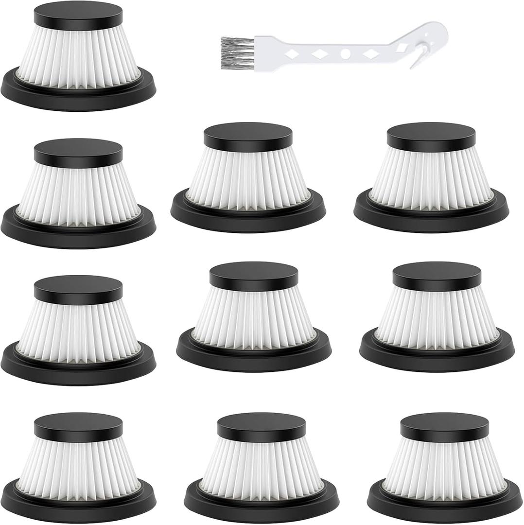 10 Pack Vacuum Filters, Washable and Reusable Filters, Replace Part #17964