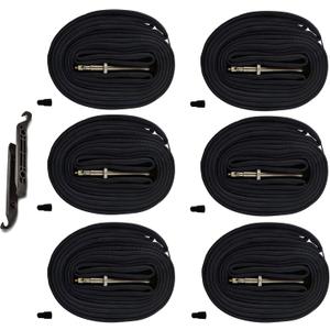 AR-PRO Bicycle Tubes Race 28 700x20-25C 700x32-47C Bike Tube, 700C Inner Tube with Presta Valve Super Value Bundle (Pack of 6 Tubes & 2 tire Lever)
