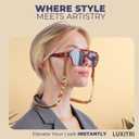 Beaded Glasses Strap - Handmade Multi-Colored Beaded Sunglasses Strap - Cute & Sturdy Eye Glasses Holders Around Neck