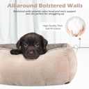 INVENHO Large Rectangle Orthopedic Dog Bed for Medium Small Dogs, Washable Soft Calming Puppy Sleeping Cuddler With Anti-Slip Bottom L(30"x24"x9")