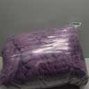 BEDELITE Fleece King Comforter Set -Super Soft & Warm Fluffy Purple Bedding, Luxury Fuzzy Heavy Bed Set for Winter with 2 Pillow Cases