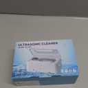 Phniti Ultrasonic Jewelry Cleaner, 47kHz Professional Ultrasonic Retainer Cleaner Machine for Dental Cleaning Three Cleaning Modes, Mouth Guard, Watch, Ring, Diamond, White