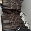 Massage-Mat, Detachable Neck Massager, Full Body Vibration Heating, Massage Pad with 10 Vibrating Motors and 9 Speed Settings for Home Office Use, Brown