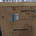 35-55" No Bottom Bar Baby Gates for Stairs, 39" Extra Tall Child Safety Gate with Auto Close Large Walk Thru Door, Hardware Mount Dog Gate Pet Gate for The House Doorways, Indoor Outdoor use (Black)