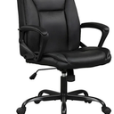 BestOffice Ergonomic Office Chair, Lumbar Support, Adjustable Height with Armrests for Adults(Black)