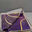 5x7 Area Rug Purple Gold Modern Rug for Living Room Indoor Machine Washable Abstract Rugs for Bedroom Dining Room Large Carpet Non-Slip Non-Shedding Throw Rug for Home Office Kids Playroom