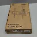 Outdoor Full Motion Weatherproof TV Wall Mount for 26-65 inch Flat/Curved TVs up to 88 lbs, Heavy Duty Swivel TV Mount with Single Stud Design,Smooth Extension,Max VESA 400x400mm,HC3402