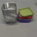 SANEXC 6 Oz Stainless Steel Snack Containers for Kids - 6 Pack Metal Food Containers with Lids Silicone Easy Open 100% Leak Proof BPA Free Reusable Baby Lunch Box for Daycare Travel and Office