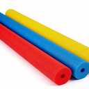 3 Pack Pool Noodles, Blue/Red/Yellow, 59 Inch | Premium Foam, Floatation Aids, Pool Parties, Water Sports