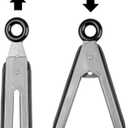 Locking 12-inch & 9-inch Stainless Steel Kitchen Tongs Set for Cooking, Grilling, and Serving  Set of 2, Heavy Duty