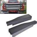 Left & Right Side Flex Step Tailgate Molding Trim Cap Rear Replacement for 2010-2016 F250 F350 8C3Z9941018AA 8C3Z9941019AA