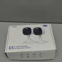 2K Cameras for Home Security-Outdoor/Indoor Camera for Dog/Cat/Pet/Nanny/Baby/Elderly, Color Night Vision, White Light, Siren, 24/7 SD Recordings, Works with Alexa, Plug in (C1-White-2Pack-2.4G)