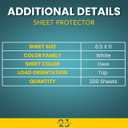 Always23 Sheet Protectors, Clear Sheet Protectors, Plastic Sheet Protectors, Nonglare, Economy 200 Pack