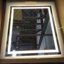 ROLOVE 22x20 Inch Lighted Vanity Mirror, 3-Mode Touch Dimming LED Lighting, Large Makeup Mirror for Dressing Room, Tabletop or Wall-Mounted, White