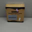 MUCHII 1200 Count 6 Inch Paper Plates, White Uncoated Disposable Dessert Plates for Snacks, Cake, Candy