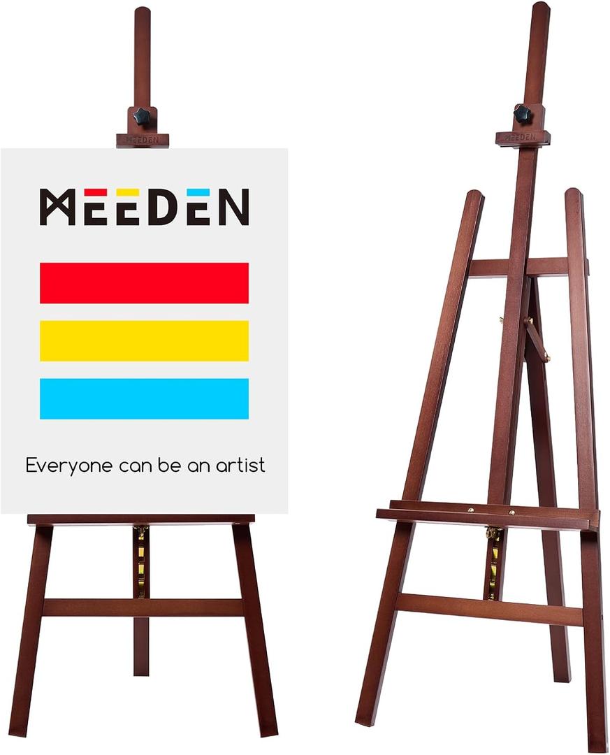MEEDEN Art Wooden Easel Stand: Solid Beechwood, Can Hold Canvas up to 43"