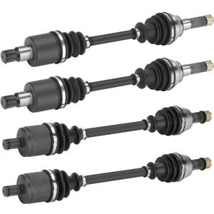 Youxmoto 2 Front+2 Rear CV Axle Full Set Fit for Polaris RZR 800-2008 2009 2010 2011 2012 2013; 4340 Chromoly Steel Drive Half Shaft, For 1332444, 1332672, NOT FITS RZR S 800, RZR 4 800!!!