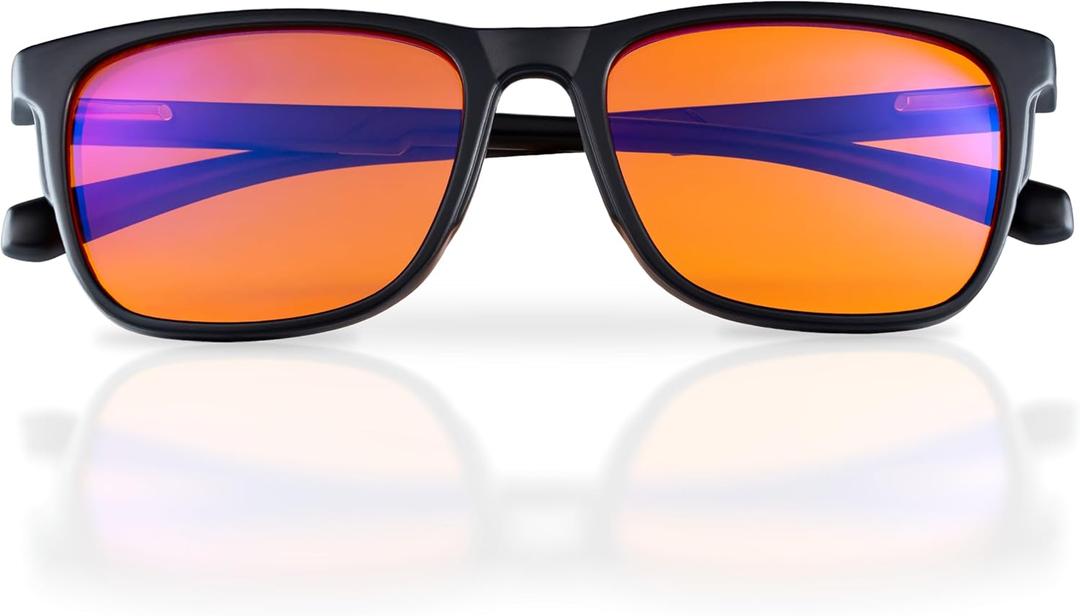 Prospek SOLARIS Blue Light Glasses, Orange/Amber Lenses Filter 99.9% Blue Light for Sleep, Computer & Gaming Eyewear