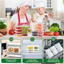 3 x 20 Sets Snack Condiment Containers with Lid, Disposable Double 2 compartments Dipping Container Refrige, Reusable Takeaway Sauce Dip Case Storage for Outdoor Sampling Travel Picnic Take-out (20)