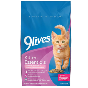 9Lives Kitten Essentials Chicken & Ocean Fish Dry Cat Food, 2.5lb Bag (Best By: 10/02/2026)