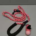 BAAPET 2/4/5/6 FT Dog Leash with Comfortable Padded Handle and Highly Reflective Threads for Small Medium and Large Dogs (6FT-1/2'', Pink) (1/2'' x 6 FT (18~120 lbs.))