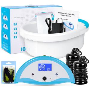 LeCuag Ionic Foot Bath Detox Machine, Detox Ionic Foot Bath Aqua Cell Cleanse Negative Hydrogen Feet Spa for Home Use Holiday