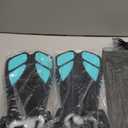 Sugaroom Swim Fins Open Heel, Adjustable Snorkel Fins Diving Fins with Mesh Bag, Snorkeling Gear Flippers Travel Size Short Flippers for Lap Swimming Scuba Dive Adult Men Women Kids (Green)