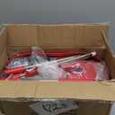Simpli-Magic 79349 Spin Mop Cleaning System with 3 Microfiber Mop Heads, Red/GRAY,Red/Black