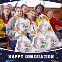 Baderke 6 Set Class of 2025 Graduation Gifts Baskets Includes 6 Empty Paper Gift Baskets 6 Clear Cellophane Bags and 10 Pull Bows for 2025 Graduation Birthday Party Decorations