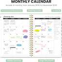6 x 2026 Planner - Weekly and Monthly Planner, January 2026 to December 2026, Spiral Bound 2026 Calendar Planner Book, Inner Pocket, Perfect for Office Home School Supplies - A5 (6.3" x 8.5"), Mint