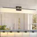 VOLISUN Modern Bathroom Vanity Light 39.4 inch, Rotatable, 24W Dimmable 5CCT Led Bathroom Light Fixture Over Mirror, Black Gold Bar Vanity Light for Bathroom Mirror Cabinets-ETL Certificated