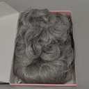 Old Lady Wigs for Women, Grey Wigs for Granny Grandma Costume-Gray Wig, Wig Cap, Madea Granny Glasses, Eyeglass Retainer Chain, Pearl Necklace (5pcs Set)