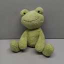 Apricot Lamb Toys Plush Velvet Frog Stuffed Animal Soft Cuddly Perfect for Child (Medium, 12 Inches) (Green)