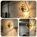 20 Inch Wall Mounted Fan with Lights, Plug In Garage Wall Mount Fan, D20"