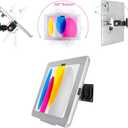 on Wall Mount Bracket for 2025 iPad 11"(A16) 11th / 2022 iPad 10.9" 10th Gen., Excluding Other 10.9"/ 11",with Anti Theft Lock & Key, Rotate Arbitrary Adjustment Angle, Metal,(Silver)