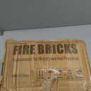 Fire Bricks, Woodstove Firebricks, Size 9″ x 4-1/2″ x 1-1/4″, 6-Pack, Insulating Fire Bricks, 1.25" Thick Clay Firebricks Replacement for Wood Stoves, Fireplaces, Fire Pit, Kiln, Pizza Oven