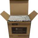 3 x 500 Count | Kingseal FSC Certified Paper Cocktail Straws, Stirrers, Unwrapped, 5.75 Inch Length x 6mm Diameter, BLACK, "Jumbo" Size, Biodegradable, Earth Friendly, Bulk Pack - 1 Box of 500