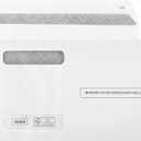 Tax Envelopes Designed for W2 Forms 4 Up Horizontal Format, Double-Window Self-Seal Security Envelopes, 50 Pack