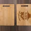 King Of The Grill Cutting Board For Bapa Griller - Grandpa Gift - Bapa's Bbq - Grilling Gift For Men - Fathers Day Cutting Board - Grill Master - Best Bapa Cutting Board