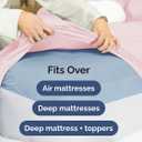 Extra Deep Full Fitted Sheet - Hotel Luxury Single Fitted Sheet Only - Easily Fits 18 inch to 24 inch Mattress - Ultra Soft, Wrinkle Free with Extra Deep Pockets - Breathable & Comfy - Lavender Pink