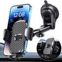 Car Phone Holder[Military-Grade 360Suction Cup]Phone Holders for Your Car Universal Accessories Air Vent Dashboard Windshield Phone Mount Automotive Cradles Fit for Dash Mounting Kits iPhone