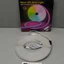 Neon Rope Lights16.4ft RGB LED Strip Lights with App Control,Music Sync Flexible DIY Design,5V USB Powered Neon Lights for Bedroom,Gaming,and Party Decoration(with Adhesive Backing)