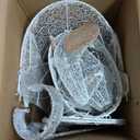 5 ft Christmas Angel Outdoor Pre-Lit Angel w/Trumpet Halo Wings & 100 LED Lights