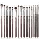 Jessup Eye Makeup Brushes Set Professional 15pcs Brown Eyeshadow Brush Eyebrow Concealer Eyeliner Blending Brush for Makeup Premium Synthetic Eye Brush Set, T499