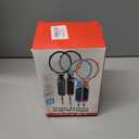 [for Switch 2/1] 4 Pack Tennis Rackets for Nintendo Switch 2 (2025),Game Accessories for Mario Tennis Aces,Handle Grip Holder for Switch 2/Switch Controller Support Other Tennis Game for JoyCon (Blue,Orange,Black,Black)