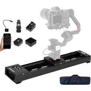 IFOOTAGE Shark Slider Nano II-660 Motorized Camera Slider (26 inch/66cm) App & Touchscreen Control, AI Face Tracking, 360 Pan, DJI RS Compatible,7.7lb Payload, for Time Lapse & Video Production