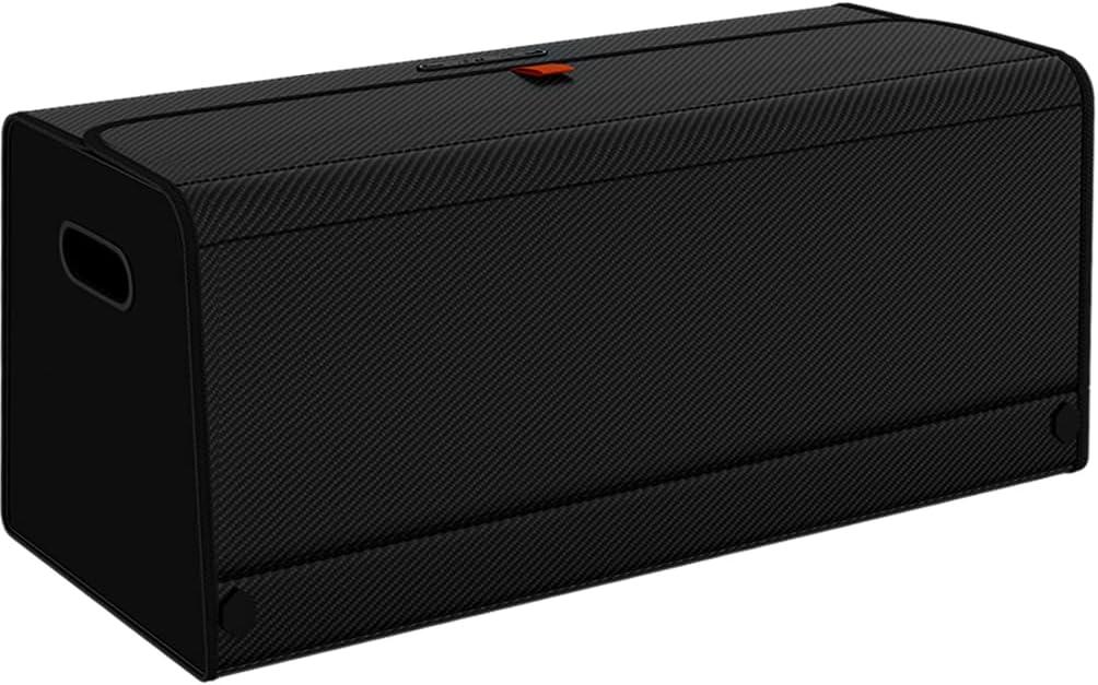 GMQ Car Trunk Organizer for SUV,Car Organizers and Storage with Collapsible Storage, Magnetic Lid Large Capacity for SUV, Truck, MPV (Carbon Black, XXL-29.51312.5 IN)