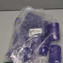 Multi-Use Airtight Empty Pill Bottles with Hinged Lids, 30 Dram Plastic Bottle Organizer for Supplements, Vitamins & Medicines, 12 Pack (Violet Translucent)