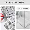 Bath Tub and Shower Mat Non Slip Bathtub Safety Mat with Powerful Suction Cups and Drain Holes, 27 x 16 Inch Soft Bathtub Mat Non Slip Bath Mat for Tub, Machine Washable, Easy to Clean, Grey